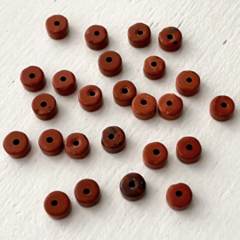 Heishi - Red jasper