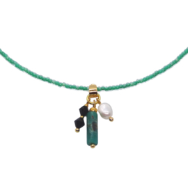 Necklace Miyuki Green