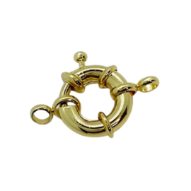 Boei slot brass gold plated - 13 mm