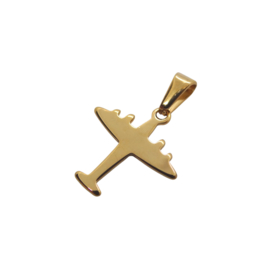 Airplane Gold Charm