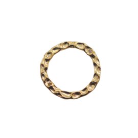 Textured Gold Ring Link