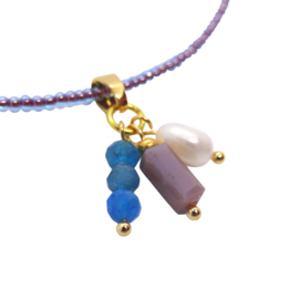 Necklace Miyuki Larimar