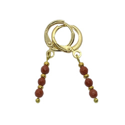 Earrings Red Jasper