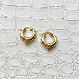 Bali hoops medium - gold