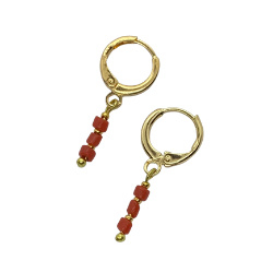 Earrings Coral