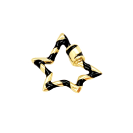 Star enamel - black / white / colors