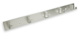 Kapstok Kris  aluminium 210mm 3 haaks,360mm 5 haaks
