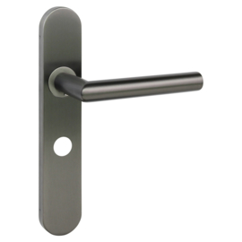 Deurkrukset Aster Rvs gun metal