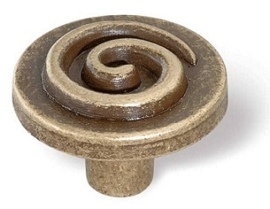 Knop Nanouk: 22 mm brons