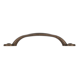 Greep Flouwer 136(96)mm  messing(brons) antiek