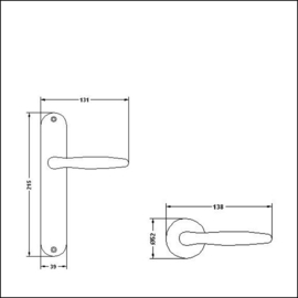 Deurkrukset Agia Aluminium