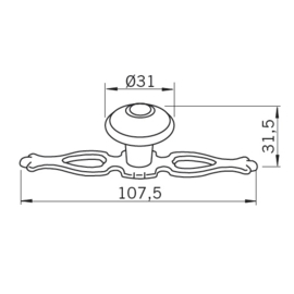 Greep Viola: 108 mm tin