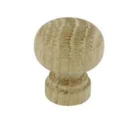 Knop Belle 28mm  eikenhout