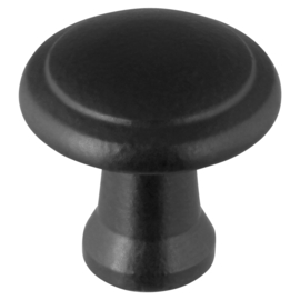 Ronde knop Kathy 25 mm zwart