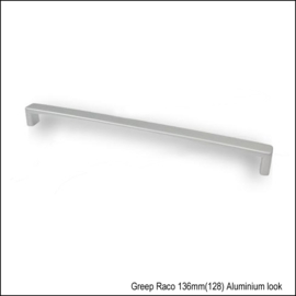 Greep Raco 136mm (128) aluminium look