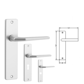 Deurkrukset Lucas Kortschild Aluminium