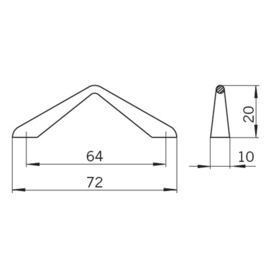 Greep Carl: 64 mm messing