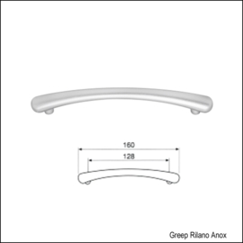 Greep Rilano Anox 160mm (128mm)