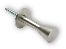 Knop Kaarlo: rvs 26mm*44 mm