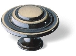 Knop Carla: 35 mm geborsteld brons