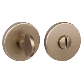 Wc rozet set luxe rond aluminium antiek vermessingd
