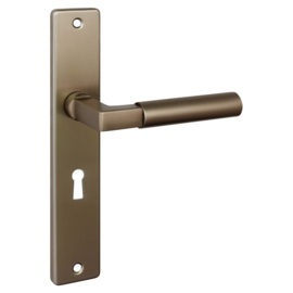 Deurkrukset Dion aluminium antiek vermessingd