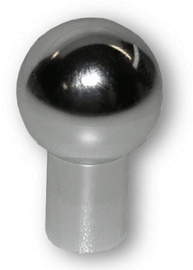 Knop Larkin: 15 mm kunststof chroom