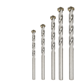 Betonboren set 5 delig Ø 4, 5, 6, 8 en 10 mm