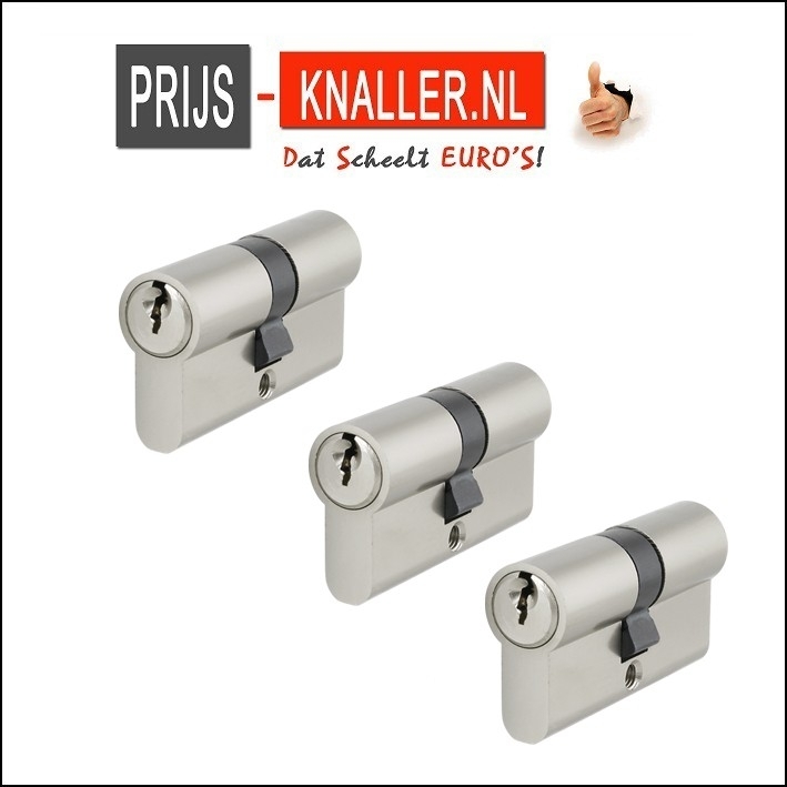 Cilinderslot 55 mm voorplaat met sluitplaat | Sloten sluitplaten PRIJS-KNALLER.NL