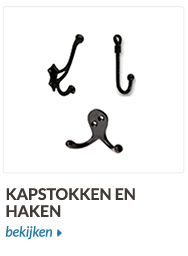 Kapstokken en haken zwart,messing,brons,aluminium enz