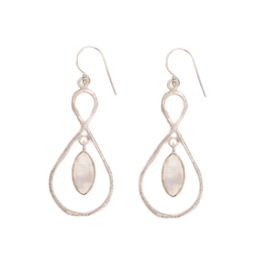 EARRING MOONSTONE Silver
