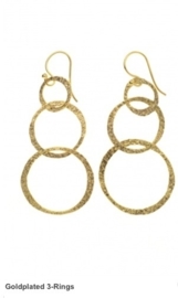 Armband Leyla en Goldplated earrings