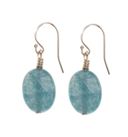 Blue Sponge  Earring  Silver