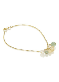 B BALL BRACELET JADE/PEARL