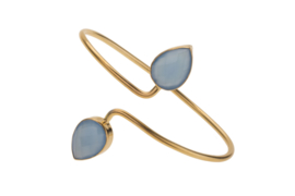 Adjustable Bangle Blue Chalcedony SOLD OUT