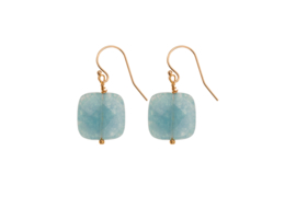 Blue Sponge Square Goldplated