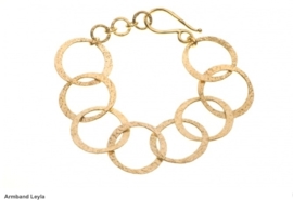 Armband Leyla en Goldplated earrings