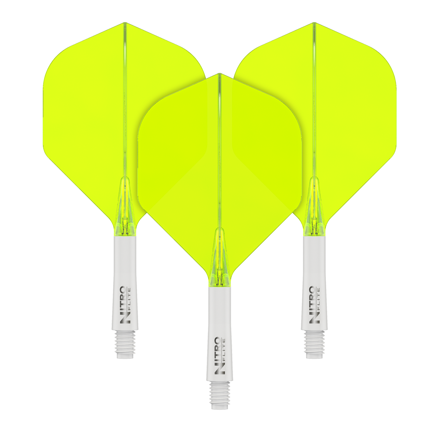 Nitroflite - White Shaft Yellow No2 Flights