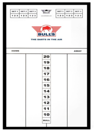 Bull's Styrene Scoreboard 45x30 cm Black