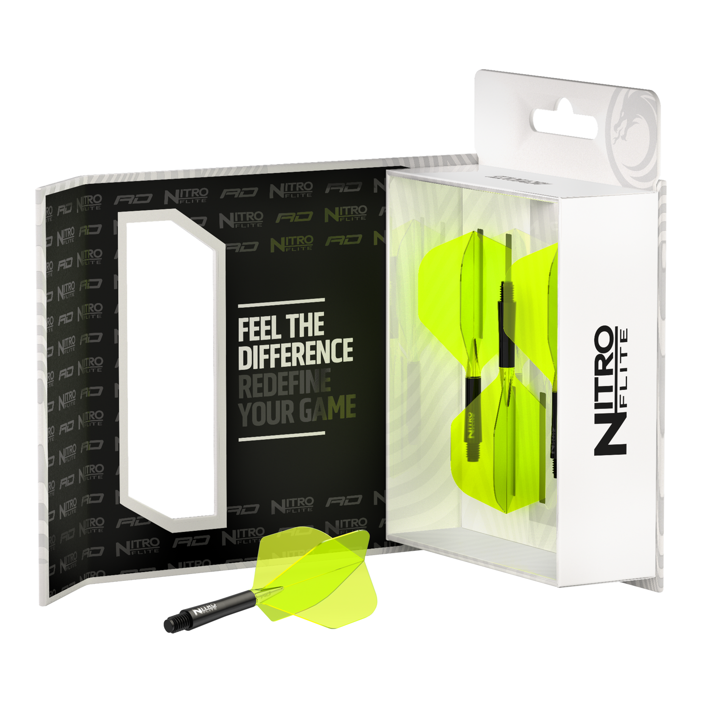 Nitroflite Black Shaft Yellow No2 Flights