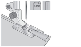 HUSQVARNA Smalle zoomvoet 5 mm