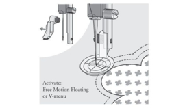 HUSQVARNA Free motion echo quiltvoet