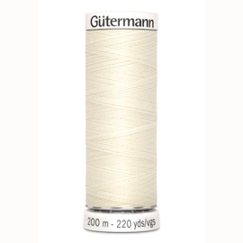 Gutermann 1 Gebroken wit | Naaigaren 200m