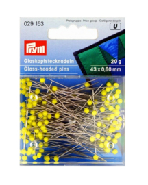 PRYM Glaskopspelden 43 x 0,60 mm - 20 gram