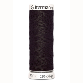 Gutermann 682 Diep donkerbruin | Naaigaren 200m