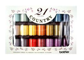 BROTHER Country Borduurgarenset 21 kleuren | CYT21