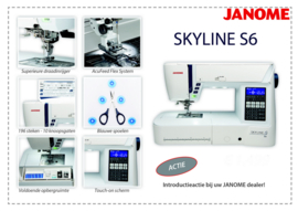 JANOME Skyline S6 - met AcuFeed - inclusief aanschuiftafel