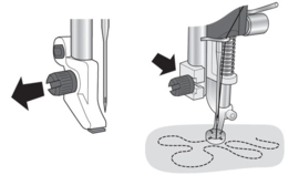 HUSQVARNA Gesloten free motion voet (verend)