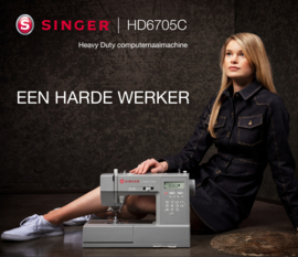 SINGER Heavy Duty 6705 - HD6705 + Gutermann Denim Garenset - 6705C - incl. gratis vakhandel helpdesk
