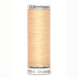 Gutermann 6 Donker ecru | Naaigaren 200m